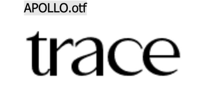 final font: apollo otf
